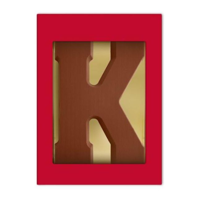 Chocoladeletter K - 200 gram