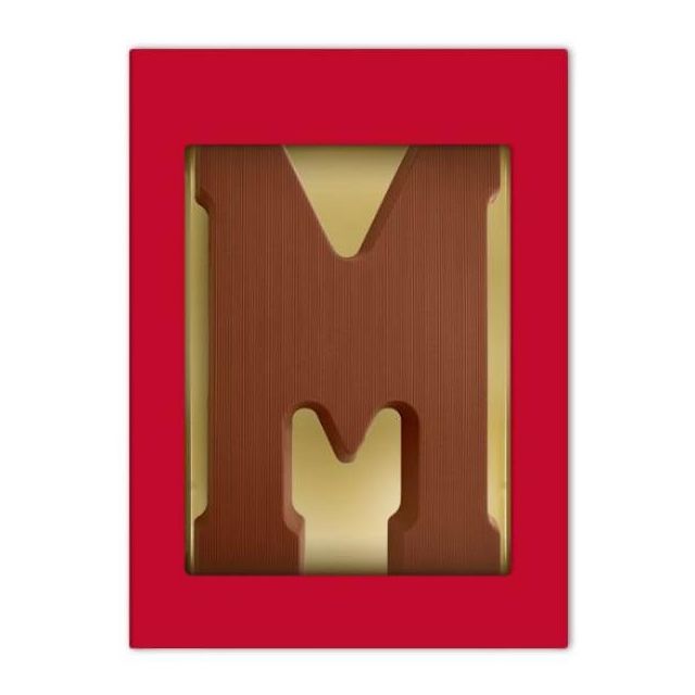 Chocoladeletter M - 200 gram