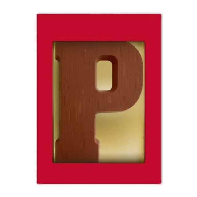 Chocoladeletter P - 200 gram