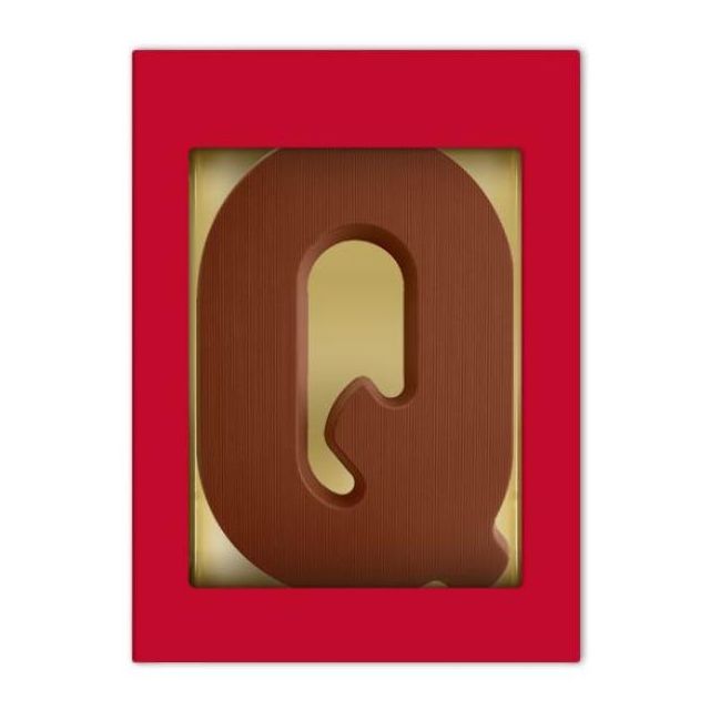 Chocoladeletter Q - 200 gram