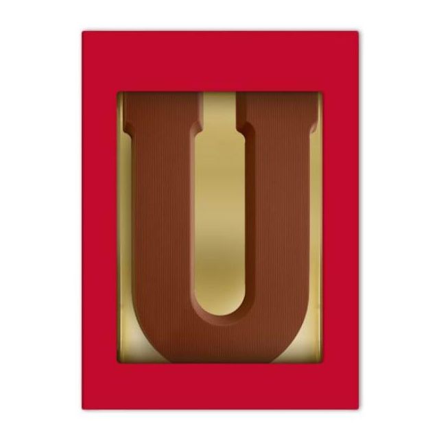 Chocoladeletter U - 200 gram