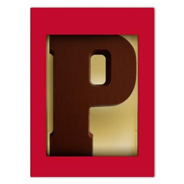 Chocoladeletter P - puur