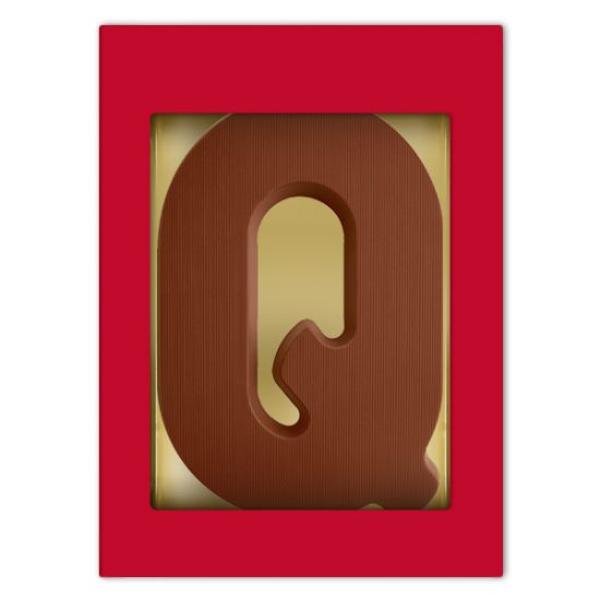 Chocoladeletter Q - melk